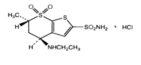 Dorzolamide-Timolol-SPL-Dorzolamide-Structure