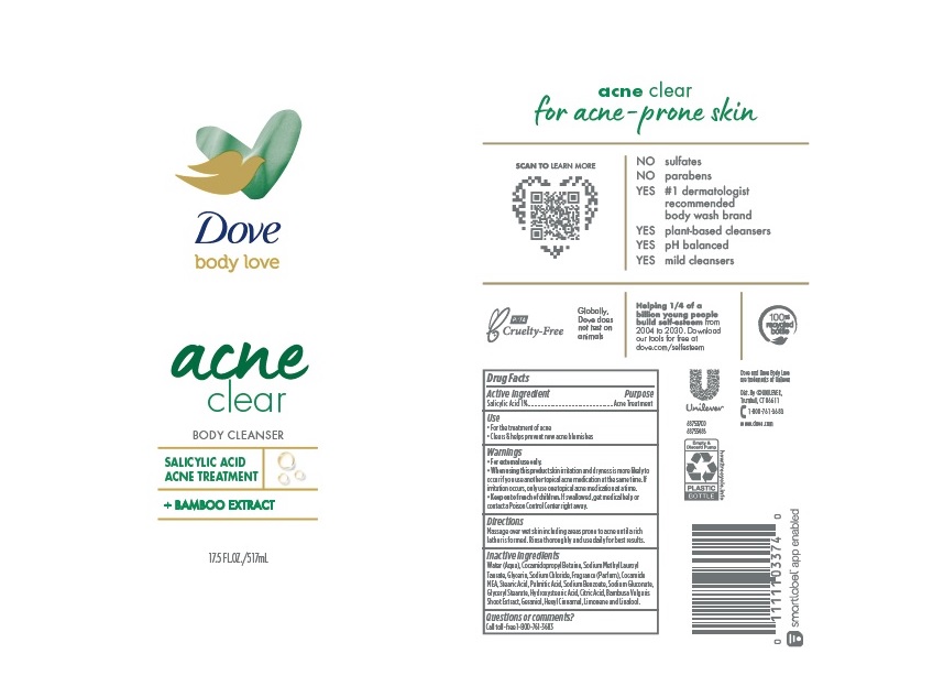 Dove Acne Clear Body Cleanser