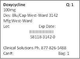Doxycycline 100mg Packet