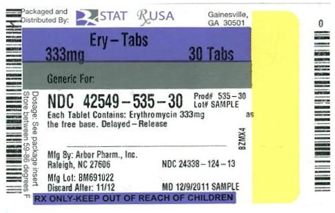 ERY-TAB 333 mg Label Image