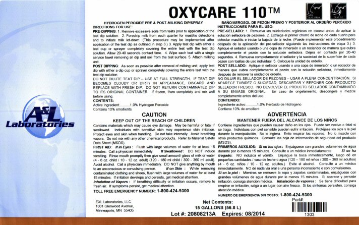 EXLLab AL OXYCARE110 303 Label