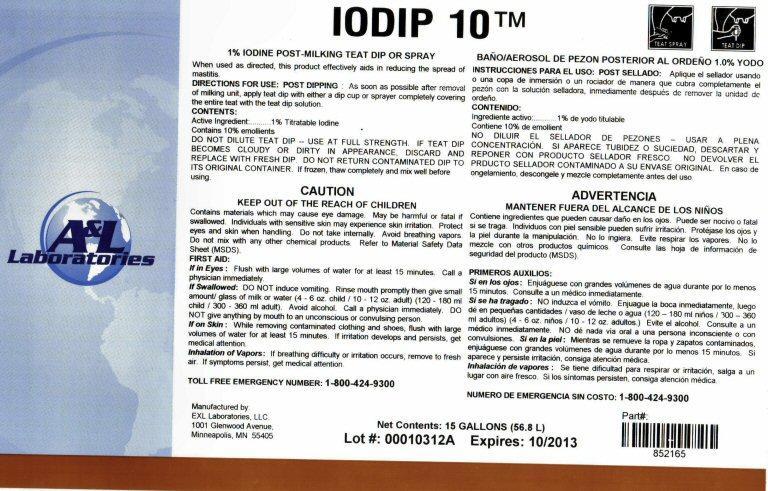 EXLLab IODIP 10 Label