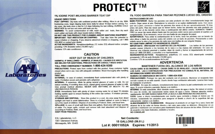 EXL Lab PROTECT Label