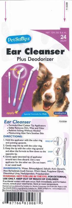 image of ear cleanser label