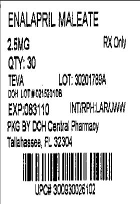 Image of 2.5 mg label