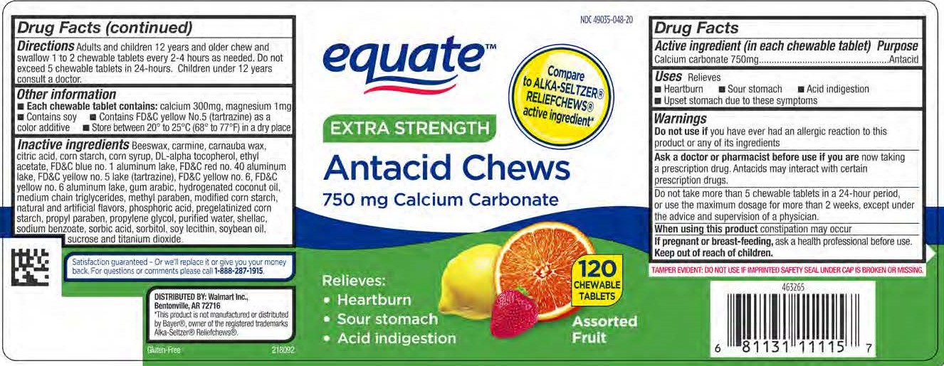 Equate Antacid Fruit Chews 120ct