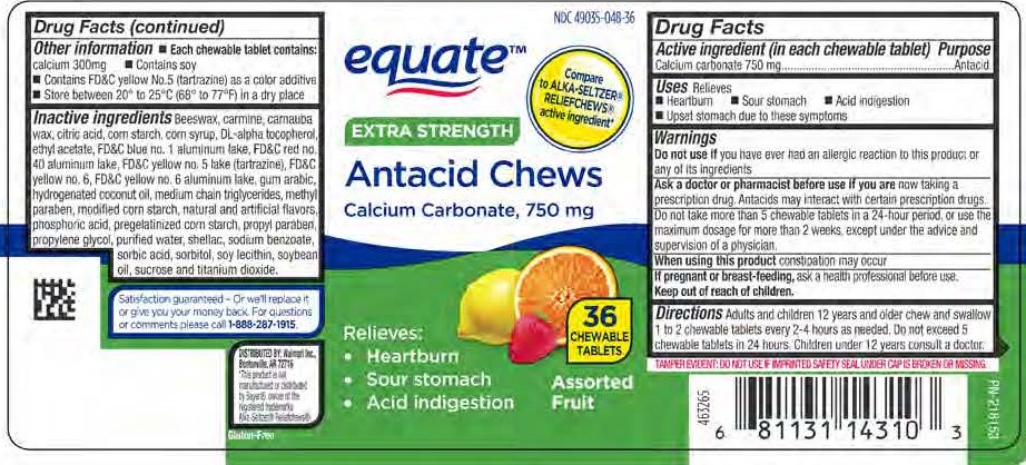 Equate Antacid Fruit Chews 36ct