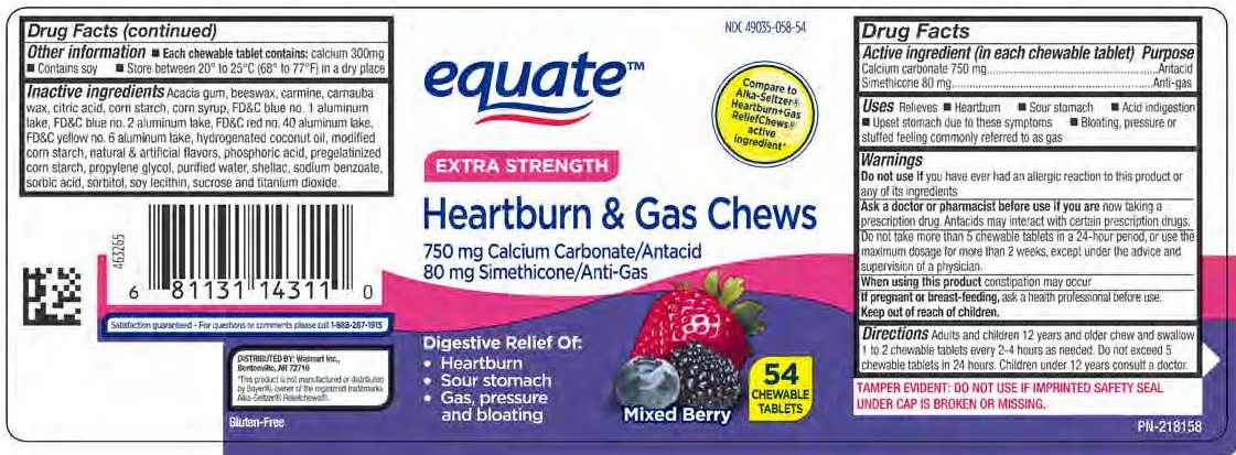 Equate Berry Antacid HBG 54ct
