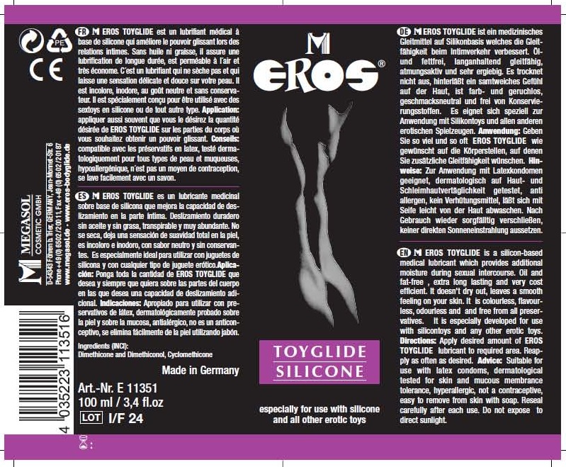 Eros Toyglide silcone_MUS11351 Label