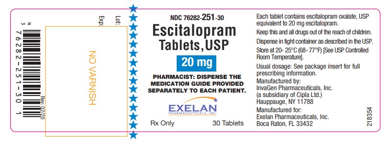 Escitalopram 20mg (30 tablets)