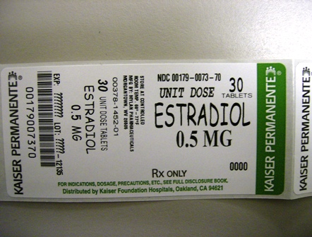 Estradiol Tablets 0.5 mg Box-Unit Dose Tablets
