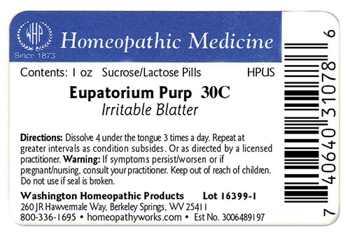 Eupatorium purp label example