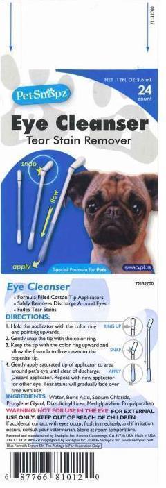 image of eye cleanser label