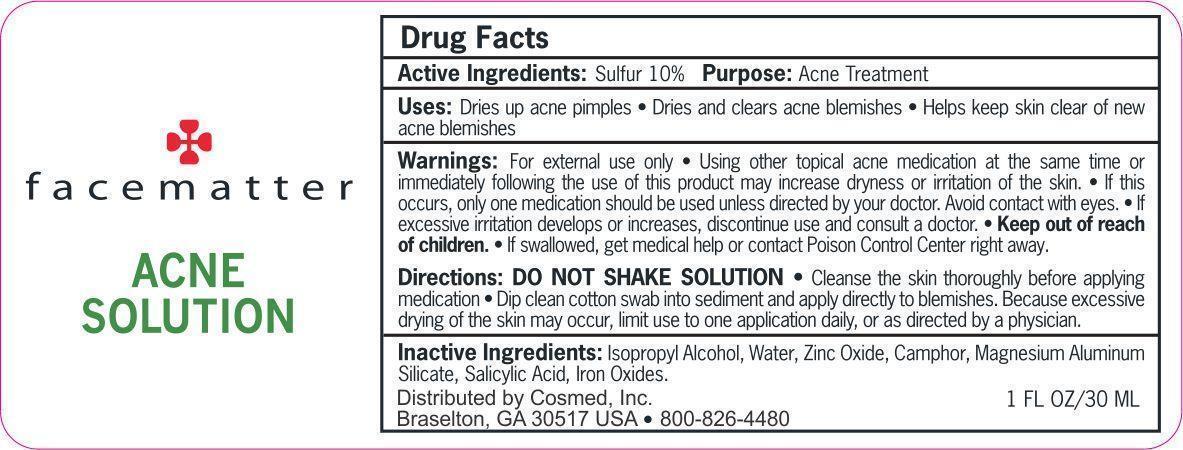 Facematter Acne Solution Label
