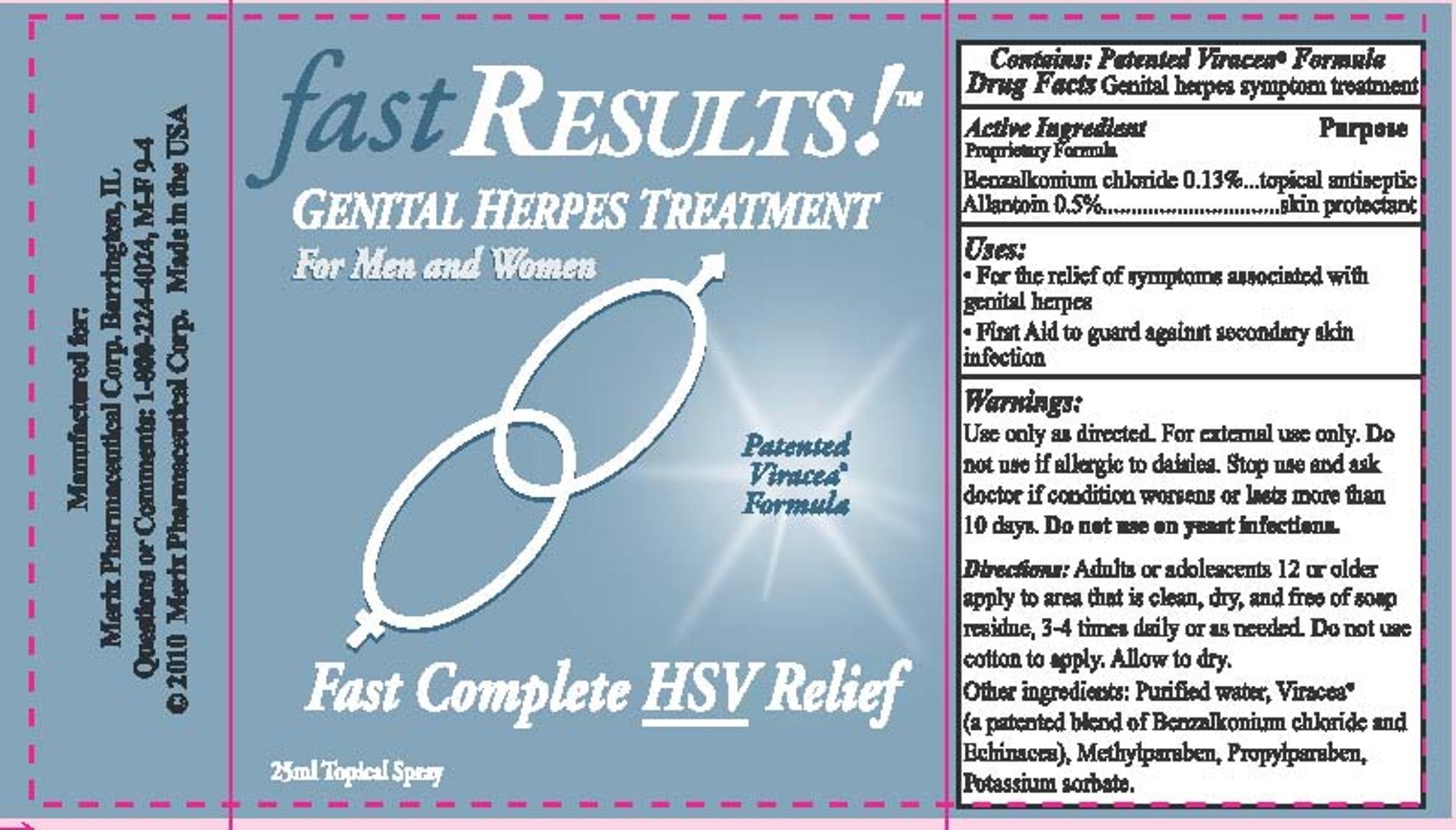 Fast Results label