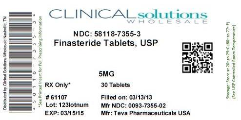 Finasteride Tablets USP  5 mg