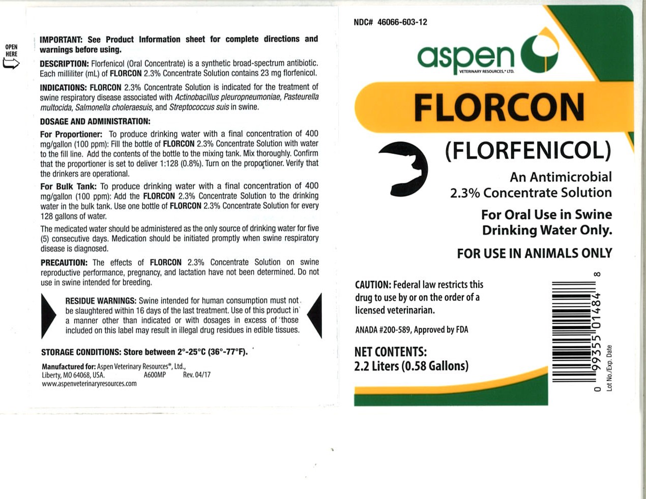 Florcon Aspen label