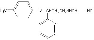 image of Fluoxetine Hcl chemical structure