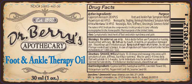 Foot &amp;amp;amp;amp; Ankle Therapy Oil Label
