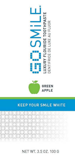 GO SMiLE Green Apple 3.5 oz Toothpaste Tube_Primary Display