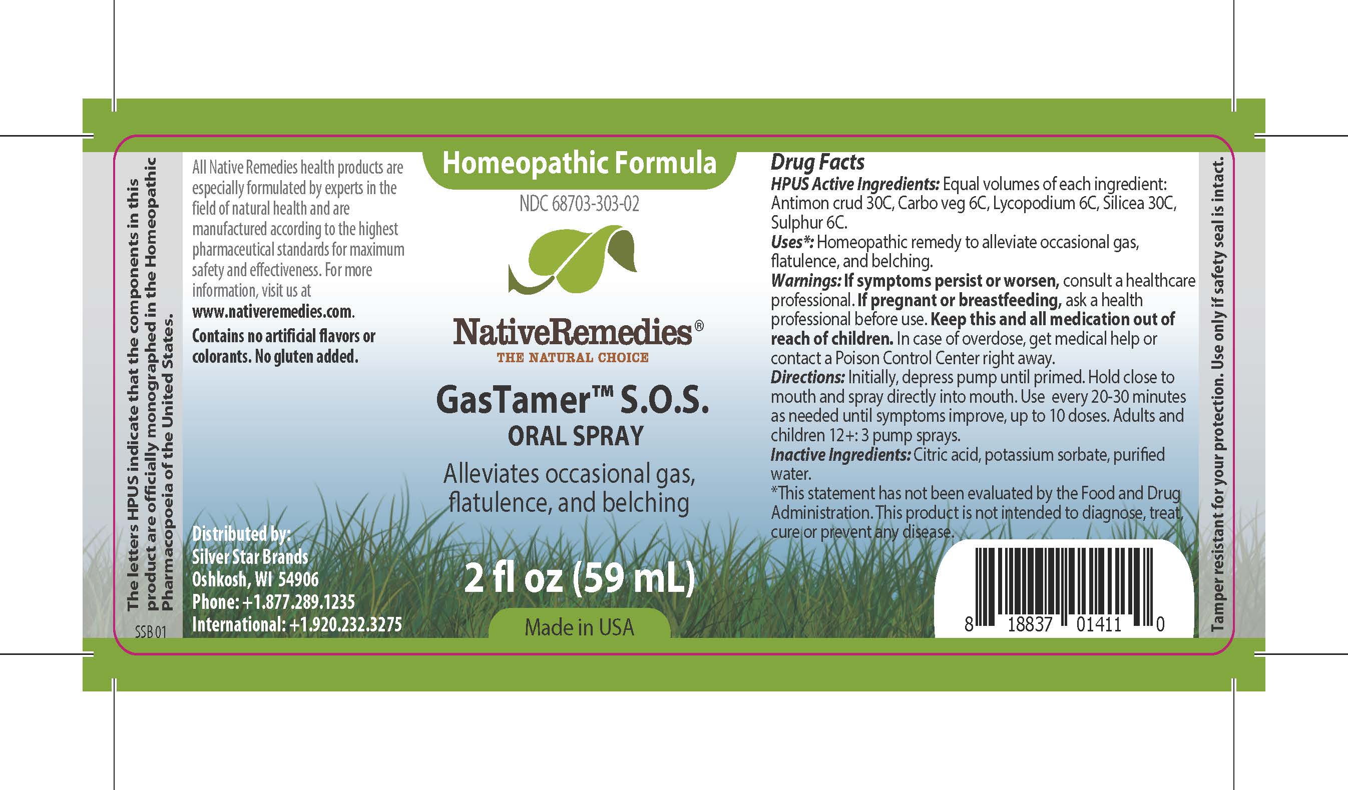 GasTamer SOS Label