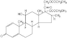 image of Betamethasone Gel chemical structure