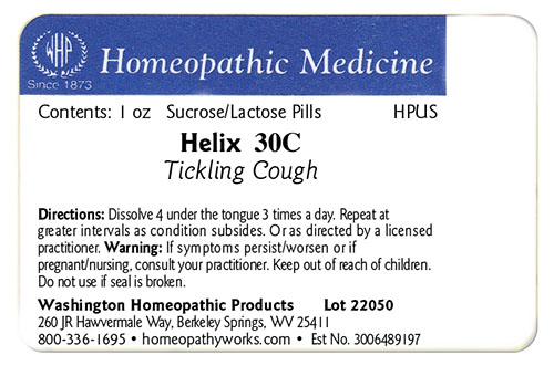 Helix label example