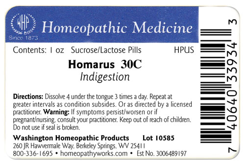 Homarus label example
