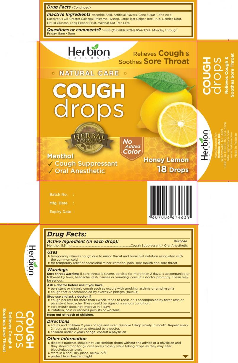 Herbion Honey Lemon label