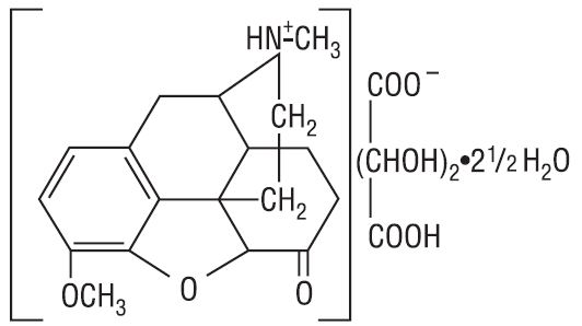 Hydrocodone Bitartrate Structure
