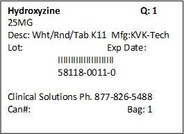 Hydroxyzine 25mg Packet
