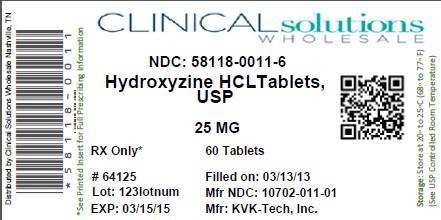 Hydroxyzine 25mg