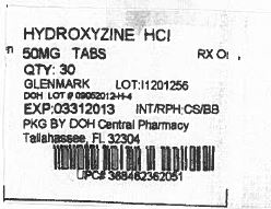 Hydroxyzine HCl 50mg Label