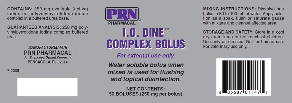 I.O.Dine Complex Bolus label