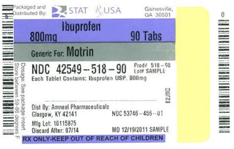 PRINCIPAL DISPLAY PANEL
Ibuprofen 800 mg