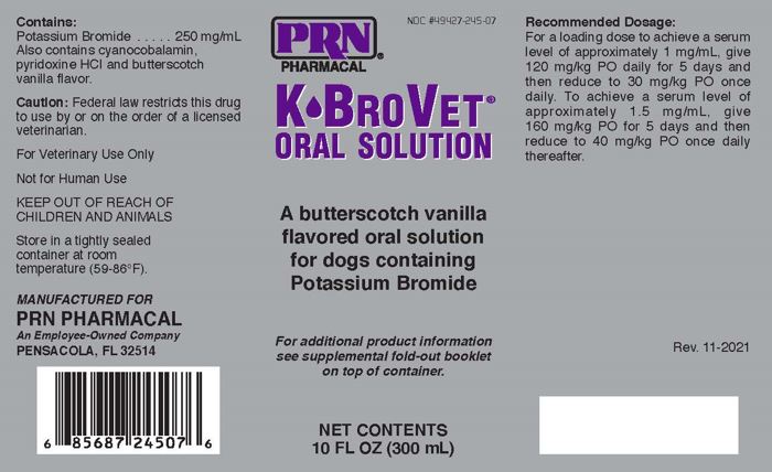 K-BROVET Oral Solution 10 oz Bottle Label