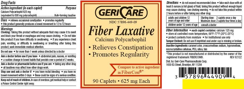 Fiber Laxative label