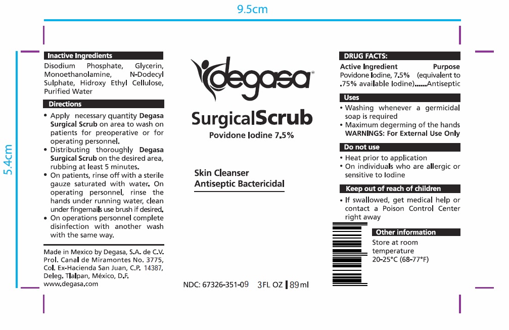 Label - Surgical Scrub 3oz Degasa