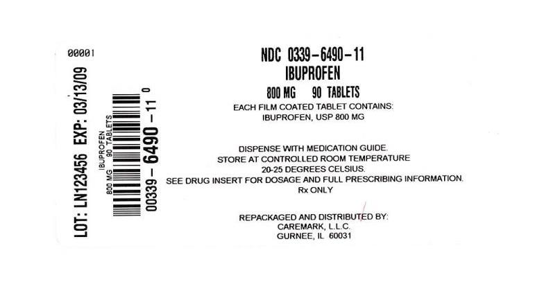 800 mg, 90 Count Bottle Label