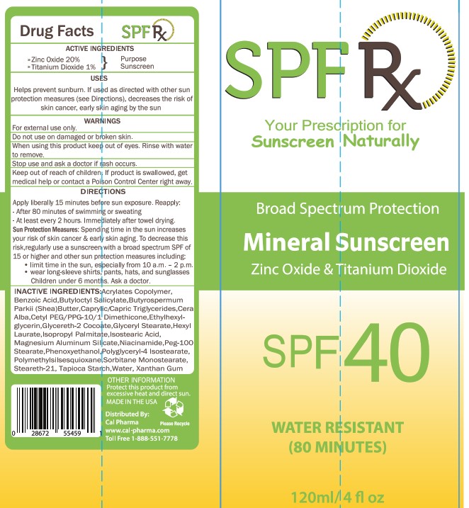 Label_SPF Rx - Mineral SPF 40_Primary 4oz