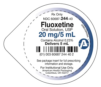 20 mg/5 mL Fluoxetine Oral Solution Cup