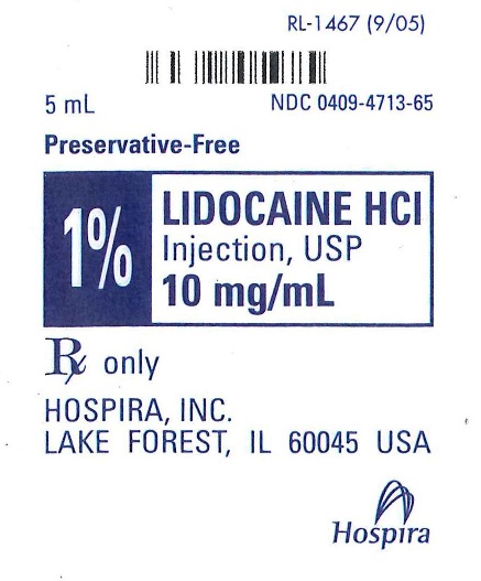 Lidocaine Pack Label