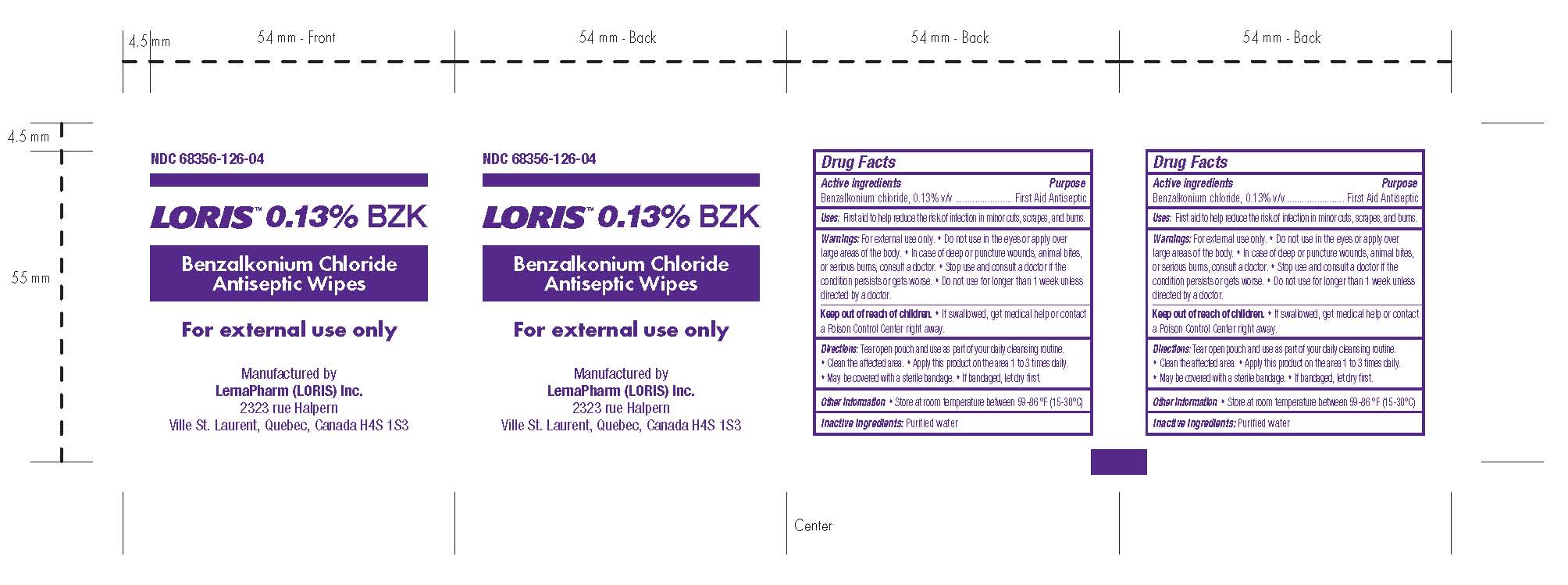 image of individual sterilizable packet label