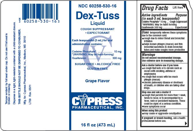 Dex-Tuss Packaging