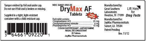 DryMax AF Tablets Packaging
