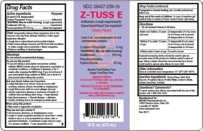 Z-TUSS E Packaging