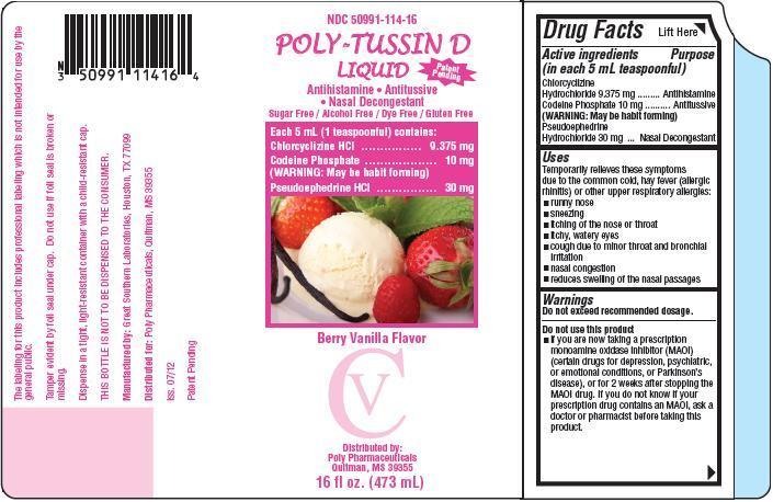 POLY-TUSSIN D Labeling