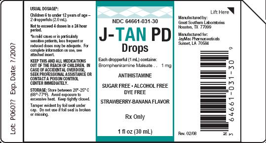 J-Tan PD Drops packaging