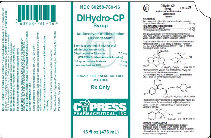 DiHydro-CP Syrup Packaging