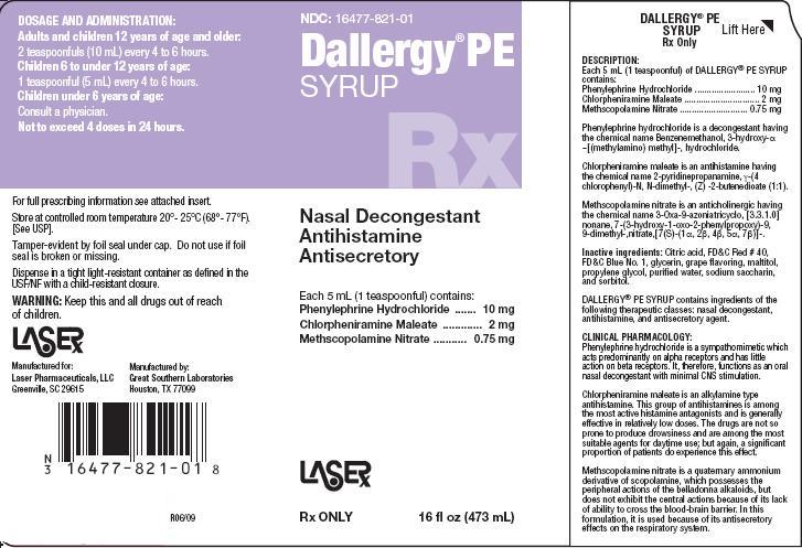Dallergy PE Syrup Packaging